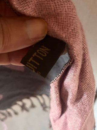 Bufanda Louis Vuitton Monogram Rosa y Marrón