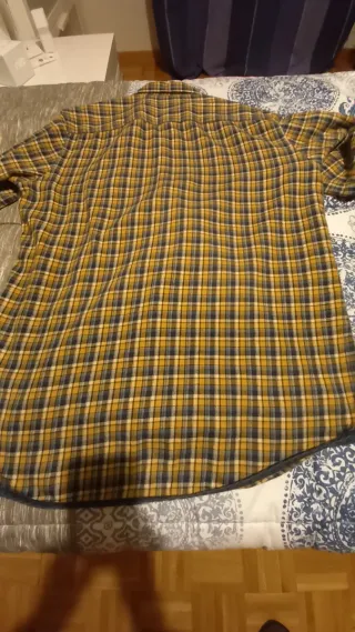 Camisa Replay XL cuadros azul y amarillo