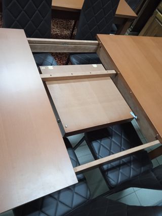 Mesa extensible madera cerezo