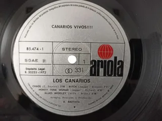 LP Los Canarios Vivos!!! 1972 Ariola
