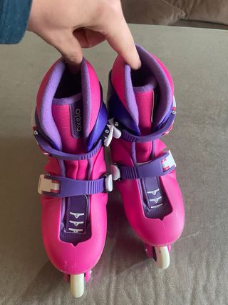 Patines en línea rosas Oxelo Talla 30-32