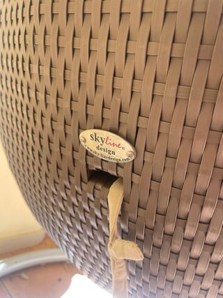 Tumbona colgante Skyline Design media luna