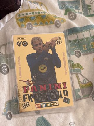 Carta Panini Lamine Yamal Extra Gold