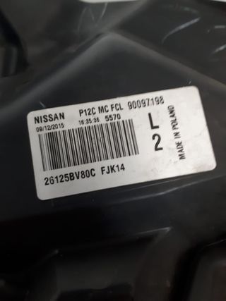 Nissan Juke F15 Faro Izquierdo y Derecho