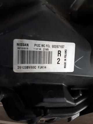 Nissan Juke F15 Faro Izquierdo y Derecho