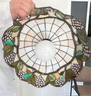 Lámpara Tiffany Vidrio y Metal