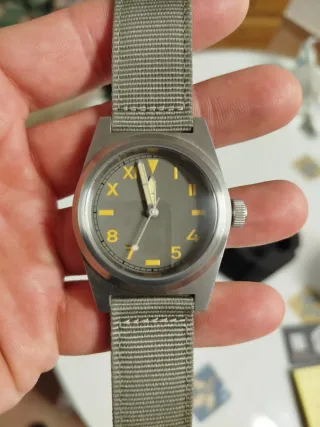 San Martin Reloj Gris/Verde Oliva