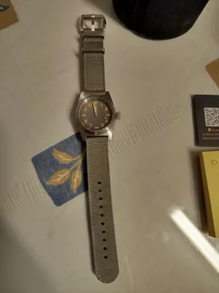 San Martin Reloj Gris/Verde Oliva