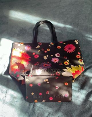 Bolso Tote Desigual Negro Multicolor