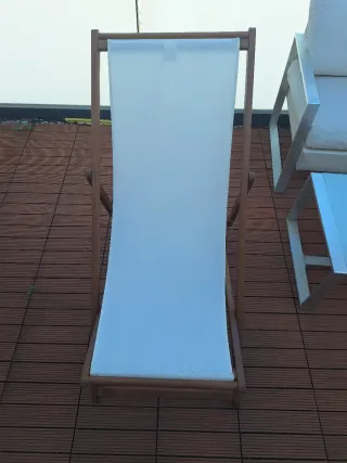 Silla hamaca plegable exterior madera