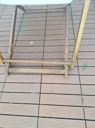 Silla hamaca plegable exterior madera