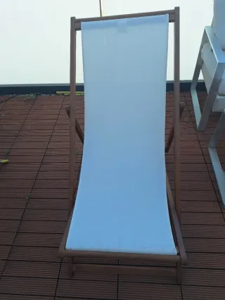 Silla hamaca plegable exterior madera