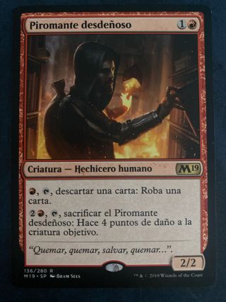 Piromante desdeñoso MTG M19 136/280 R