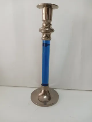 CANDELABRO CRISTAL Y METAL