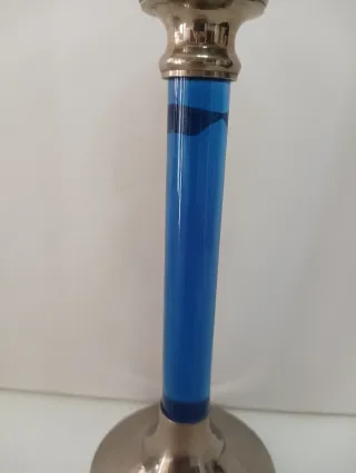 CANDELABRO CRISTAL Y METAL