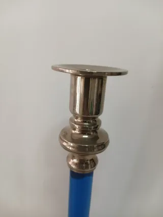 CANDELABRO CRISTAL Y METAL