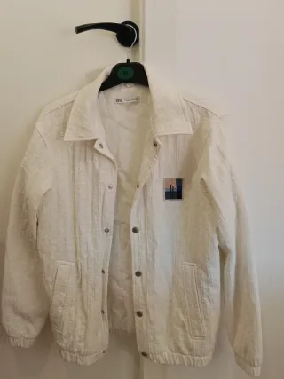 Chaqueta Zara Blanca Talla M
