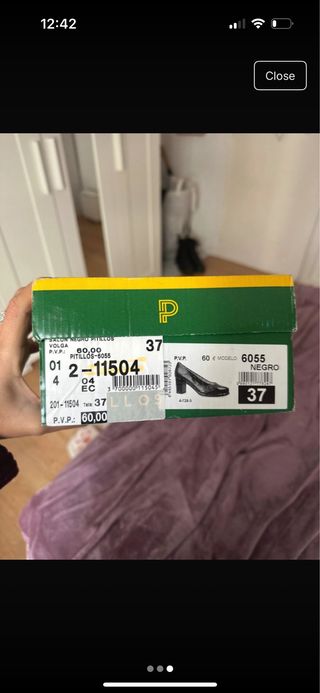 Zapatos Pitillos Negros Talla 37