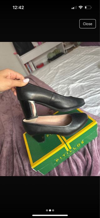 Zapatos Pitillos Negros Talla 37
