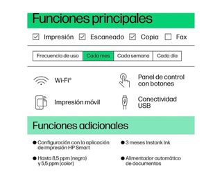 Impresora HP DeskJet 4222e Multifunción