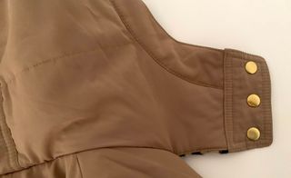 Chaquetón beige mujer