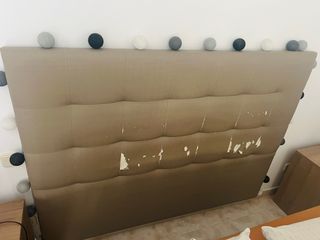 Cabecero beige polipiel