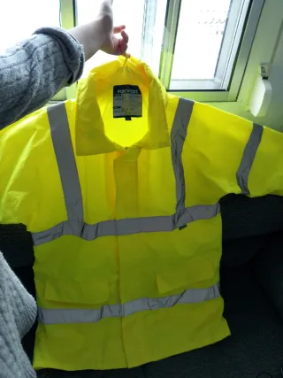 Chaqueta Portwest Impermeable Reflectante Amarilla