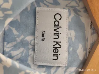 Camisa Calvin Klein Slim Fit Estampada
