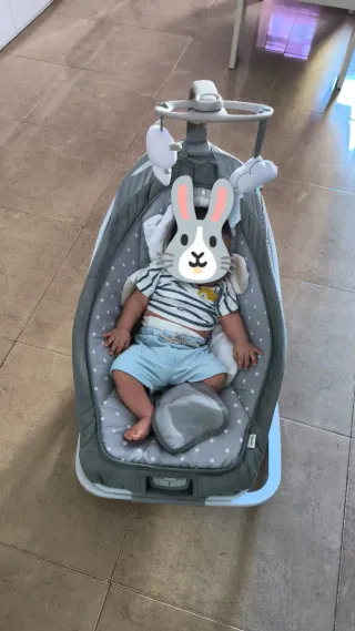 Hamaca Bebé Ingenuity Cuddle Lamb Vibra