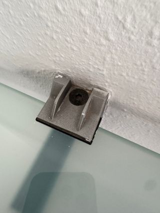 Estante de cristal aguamarina