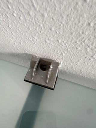 Estante de cristal aguamarina