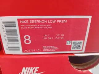 Zapatillas Nike Talla 41 Rojas y Blancas