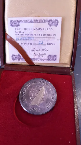 Medalla Denia 3/4 Ton Cup 1982 Instituto Numismáti