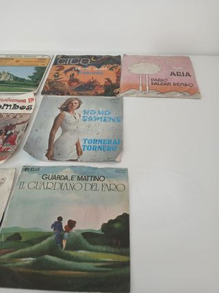 Lotto 10 Dischi Vinile 45 Giri Musica Italiana