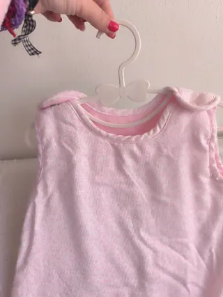 Saco abrigo bebé rosa