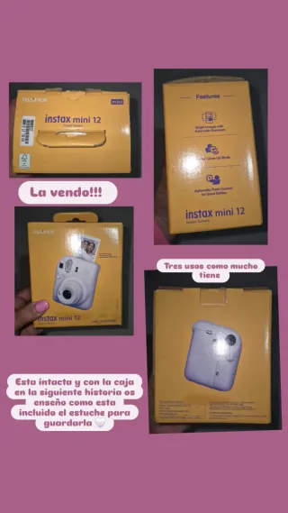 Cámara Fujifilm Instax Mini 12 Lila