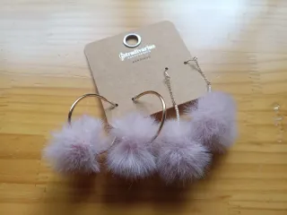 Pendientes Stradivarius Naranja y Rosa