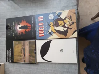 Un lote de libros (novelas). También por separado
