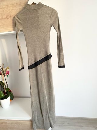 Vestido largo Zara efecto doble