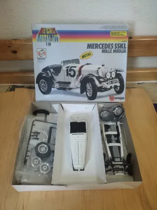 Maqueta Burago Mercedes SSKL Mille Miglia 1:18