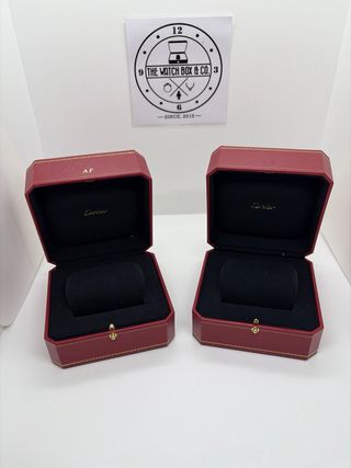 2 Cajas Cartier para Reloj Pulsera con Iniciales