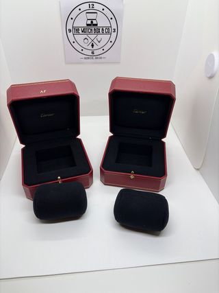 2 Cajas Cartier para Reloj Pulsera con Iniciales