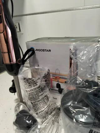 Batidora de mano Aigostar Rose Gold