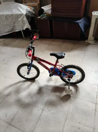 Bicicleta infantil DENBIKE roja y azul