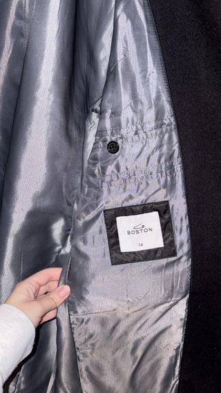 Abrigo negro elegante