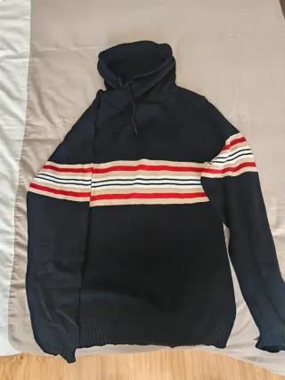 Jersey chico cuello alto rayas