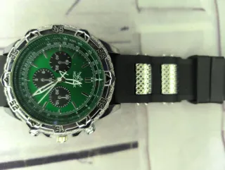 Reloj MSK Verde y Plateado