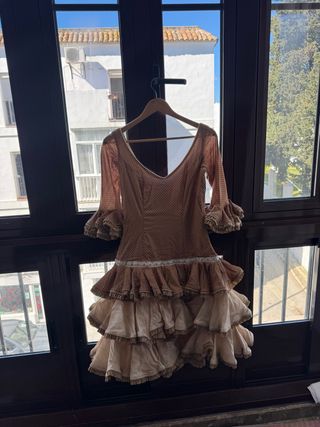 Vestido corto flamenca volantes