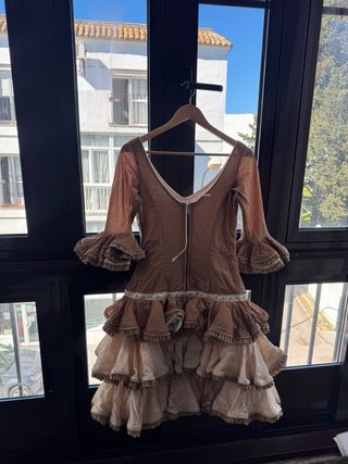 Vestido corto flamenca volantes