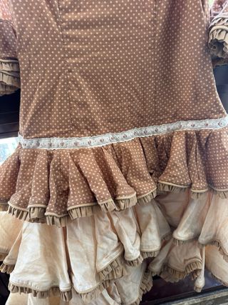 Vestido corto flamenca volantes